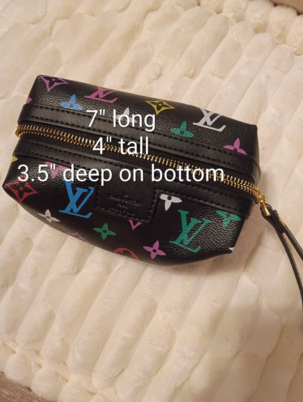 Multicolored Monogram Wristlet